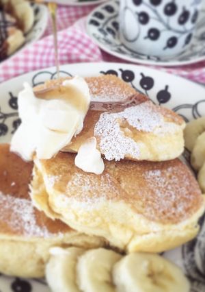 HM使用 簡単 スフレパンケーキ ♡-レシピのメイン写真