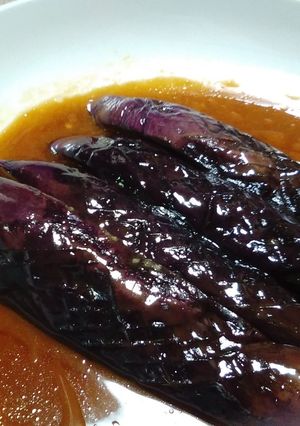 レンジで簡単♪艶々甘味噌茄子-レシピのメイン写真