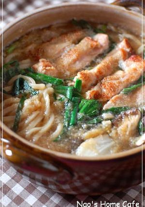 かりかりチキンの雪見煮込みうどん-レシピのメイン写真