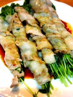 豚バラ豆苗ロール♪-レシピのメイン写真