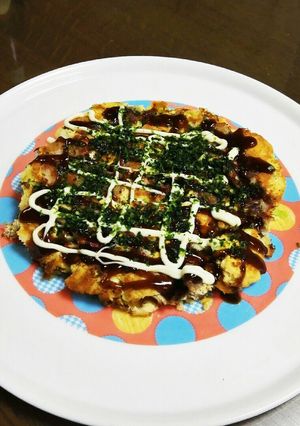 糖質制限！　おからパウダーで　お好み焼き-レシピのメイン写真