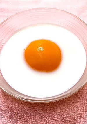 お菓子な？目玉焼きw(牛乳寒天)-レシピのメイン写真