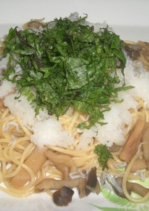 きのことじゃこの和風パスタ-レシピのメイン写真