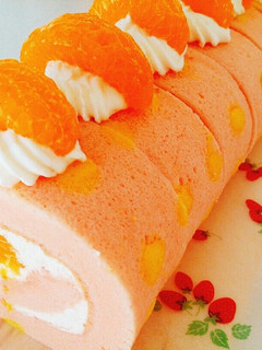 みかんロールケーキ-レシピのメイン写真