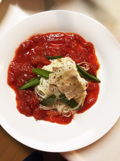 カッペリーニ風 冷たいトマトそうめん-レシピのメイン写真