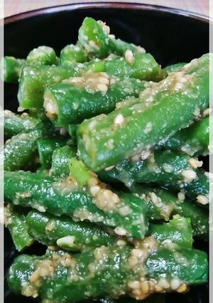夏の常備菜✿いんげんの胡麻和え✿-レシピのメイン写真