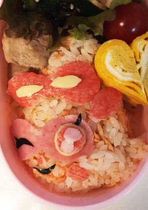 ヒミツのここたま ピンコのキャラ弁-レシピのメイン写真