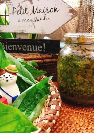 生バジルで簡単ジェノベーゼソース-レシピのメイン写真