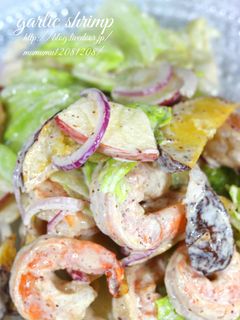 ガーリックシュリンプのごちそうサラダ。-レシピのメイン写真