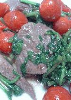 ♪牛肉とクレソンの炒め物♪-レシピのメイン写真