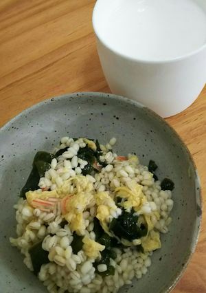スープジャー☆ダイエットもち麦ごはん-レシピのメイン写真