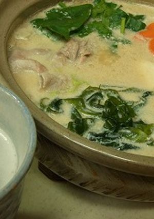 酒かす入り豆乳鍋♪-レシピのメイン写真