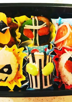 ★遠足の仮面ライダー弁当★-レシピのメイン写真