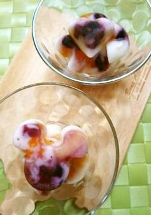 飲むヨーグルトでアイスキューブ-レシピのメイン写真