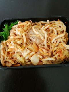 午後もさえる、勝負飯!豚キムチ焼きうどん-レシピのメイン写真