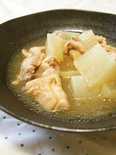 大根とモモ肉のみぞれ煮♪つるんと食感♪-レシピのメイン写真