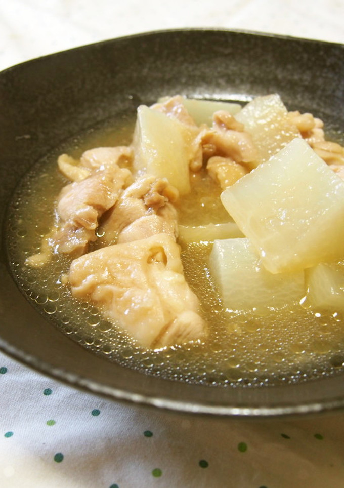 大根とモモ肉のみぞれ煮♪つるんと食感♪-レシピのメイン写真