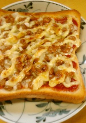 納豆ケチャップトースト-レシピのメイン写真