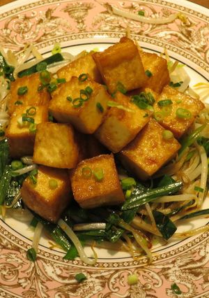 サイコロ厚揚げの美味しい焼肉のタレ炒め-レシピのメイン写真