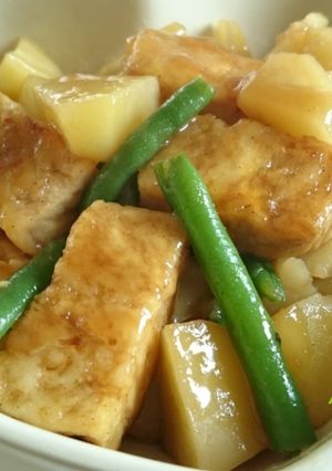 冷凍豆腐とじゃがいもの照り照り炒め煮-レシピのメイン写真
