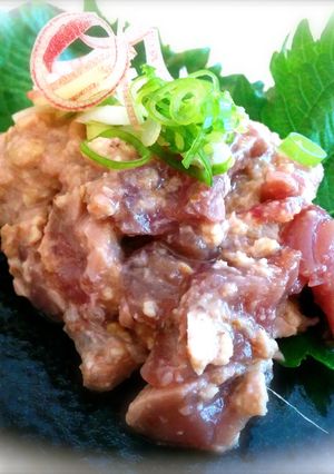 タレ絶品！クセになる美味しさ鰹のなめろう-レシピのメイン写真