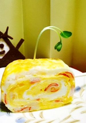 塾弁解説URL追記）エレキテル型卵焼き-レシピのメイン写真