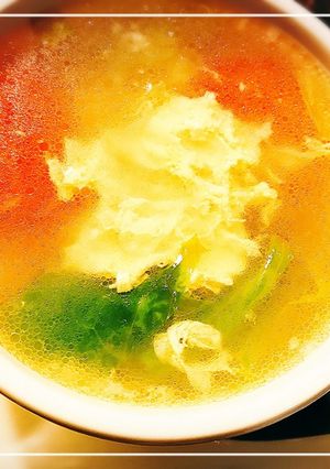 レタスとトマトの卵コーンスープ♡-レシピのメイン写真
