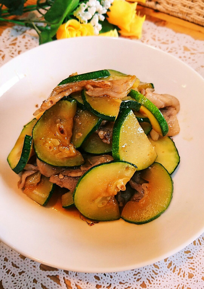 夏野菜 ❤ ズッキーニと豚肉炒め-レシピのメイン写真