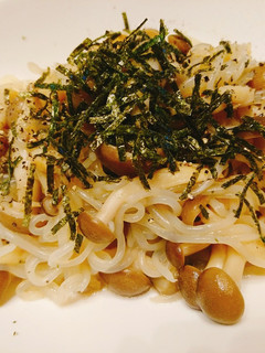 きのこたっぷりヘルシーしらたきパスタ-レシピのメイン写真