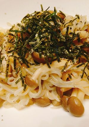 きのこたっぷりヘルシーしらたきパスタ-レシピのメイン写真