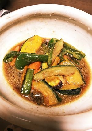 夏野菜の素揚げ☆胡麻めんつゆ-レシピのメイン写真