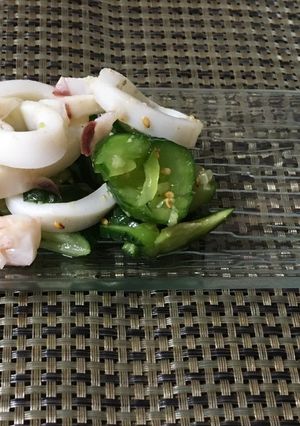 キュウリとイカの胡麻たっぷり酢の物-レシピのメイン写真