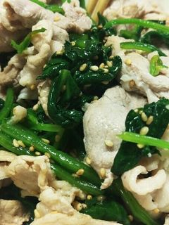 ほうれん草と豚肉のシンプルなナムル-レシピのメイン写真