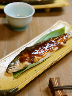市販の甘辛味噌だれで簡単♪鮎田楽-レシピのメイン写真
