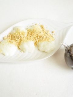 電子レンジと片栗粉で ミルクわらび餅-レシピのメイン写真