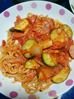 ズッキーニのトマトソースパスタ-レシピのメイン写真