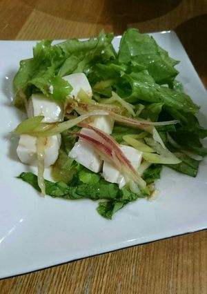 さっぱり☆ミョウガと長ネギ豆腐サラダ☆-レシピのメイン写真