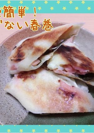 切って巻くだけ！楽チン簡単♪揚げない春巻-レシピのメイン写真