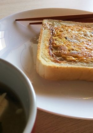 しいたけ入り！和風トースト-レシピのメイン写真