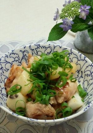 鶏肉と長いものﾅﾝﾌﾟﾗｰ炒め♪-レシピのメイン写真