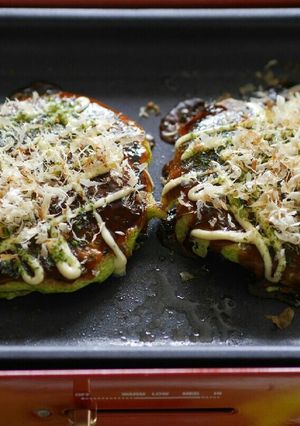 ふわふわお好み焼き ケールパウダー入り-レシピのメイン写真