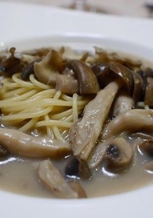 きのこのミルクスープパスタ-レシピのメイン写真