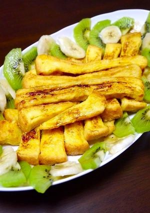 朝食！四面焼き棒☆フレンチトースト-レシピのメイン写真