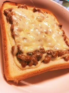 簡単うまい!納豆トースト-レシピのメイン写真