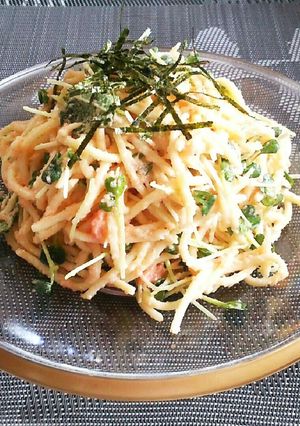 レンジde簡単♡明太子スパゲッティ♪-レシピのメイン写真