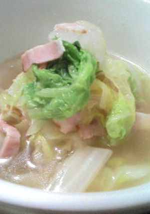 食べるスープ♪白菜ベーコン-レシピのメイン写真