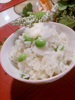 蓮根と枝豆の炊き込みご飯~✴-レシピのメイン写真