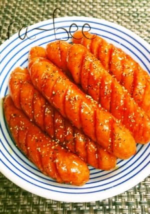 激ウマ♡照りっ照り甘酢照り焼きウインナー-レシピのメイン写真