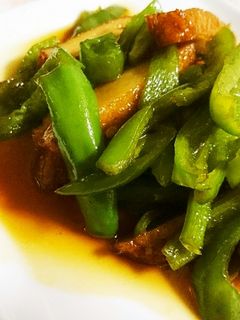 簡単♪さつまあげとピーマンの甘辛炒め煮-レシピのメイン写真