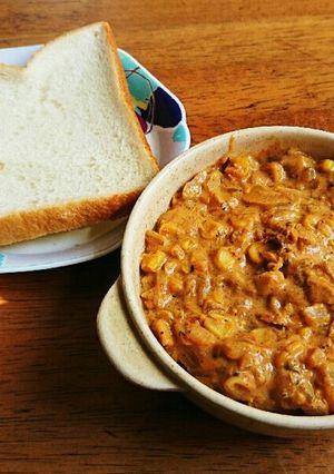 本日の朝 とうもろこしとトマトの夏カレー-レシピのメイン写真